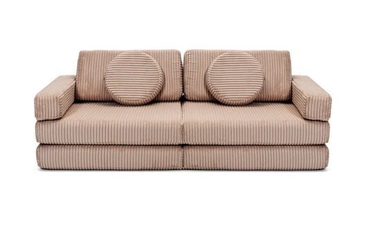 Shappy legesofa i fløjl – Pure Corduroy Mini 120 cm - Chocolate