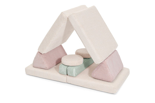 Shappy legesofa i fløjl – Pure Corduroy Mini 120 cm - Lollipop