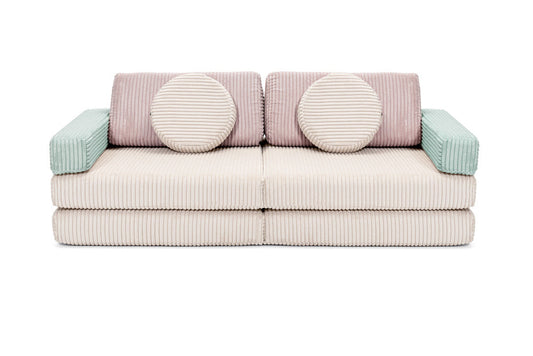 Shappy legesofa i fløjl – Pure Corduroy Mini 120 cm - Lollipop