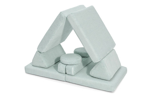 Shappy legesofa i fløjl – Pure Corduroy Mini 120 cm - Peppermint