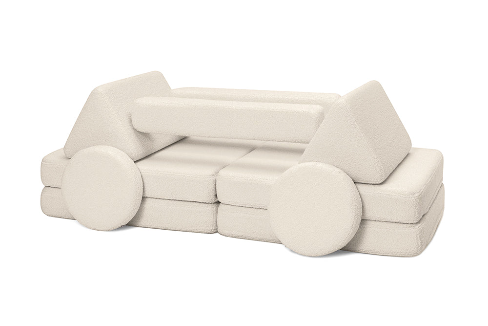 Shappy legesofa i teddy – Original 160 cm - Soft Cream