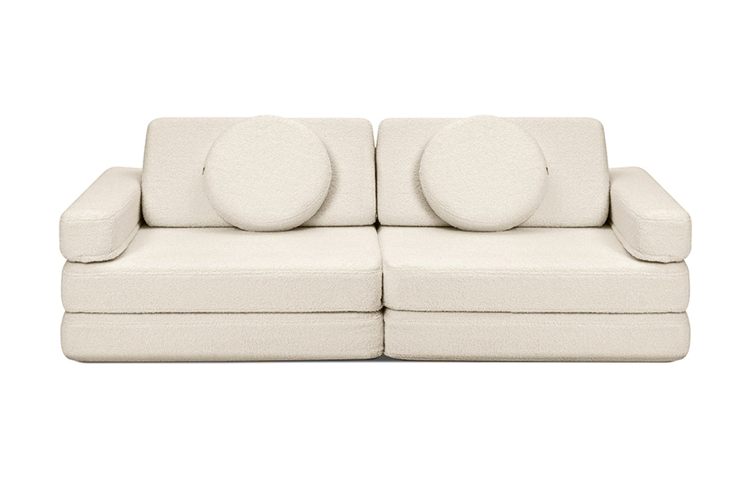 Shappy legesofa i teddy – Original 160 cm - Soft Cream