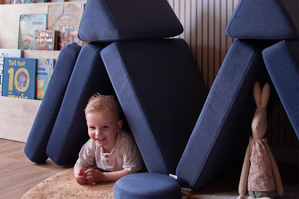 Shappy legesofa – Original Mini 120 cm Ultra Plush - Navy Blue