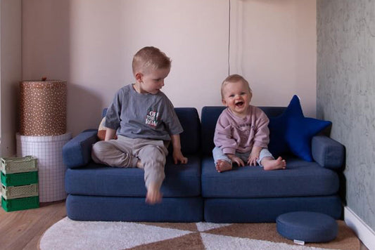 Shappy legesofa – Original Mini 120 cm Ultra Plush - Navy Blue