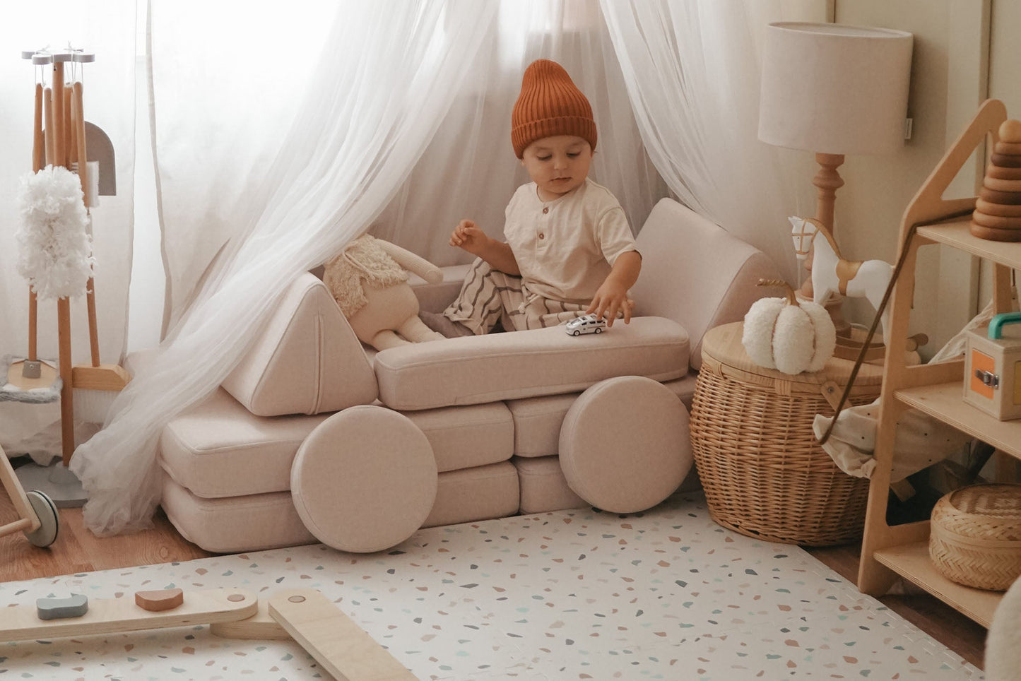 Shappy legesofa – Original Mini 120 cm Ultra Plush - Soft Beige