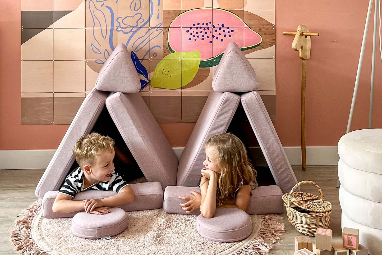 Shappy legesofa – Original Mini 120 cm Ultra Plush - Soft Pink