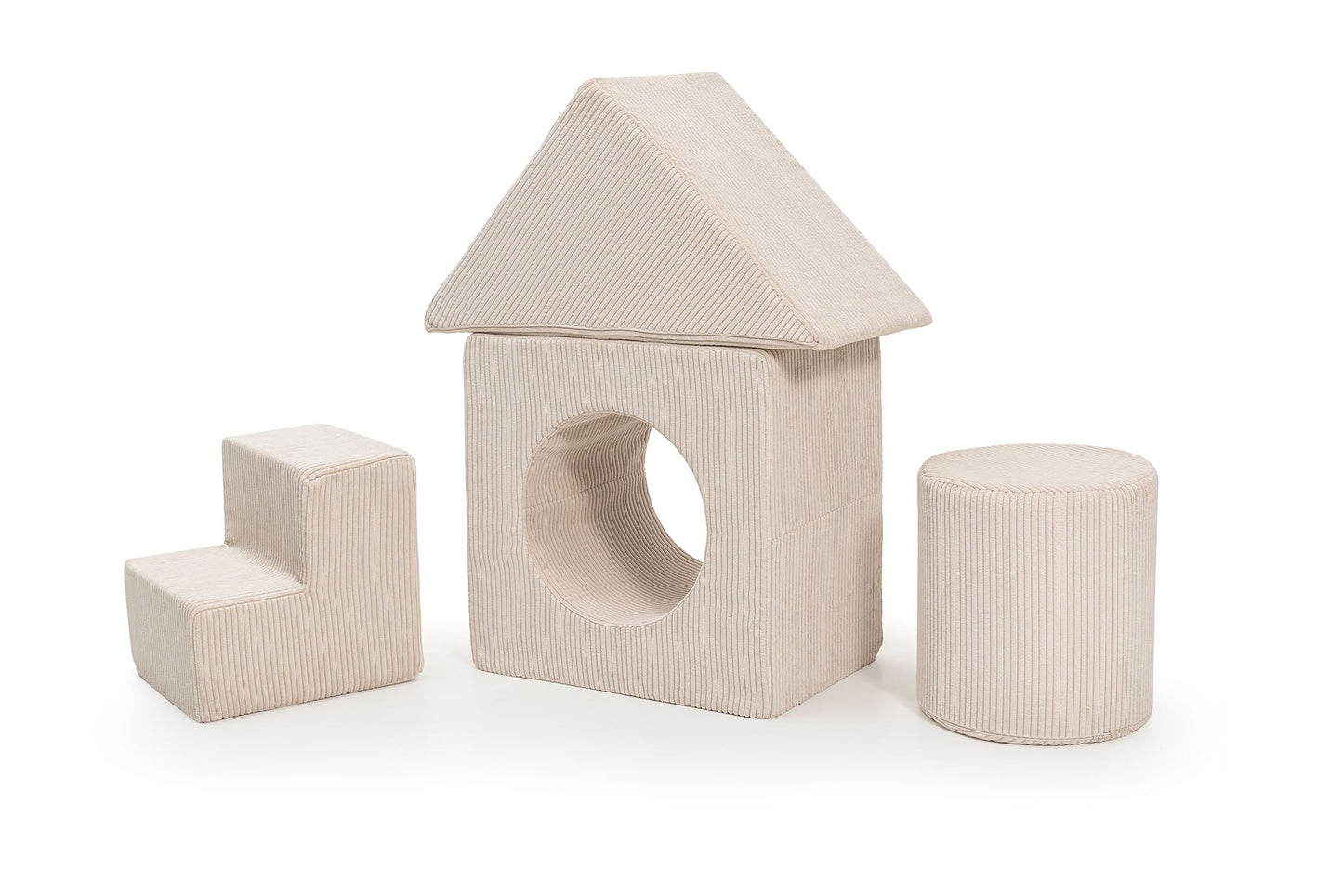 Shappy Playset Corduroy - Tumlesæt i fløjl - Vanilla