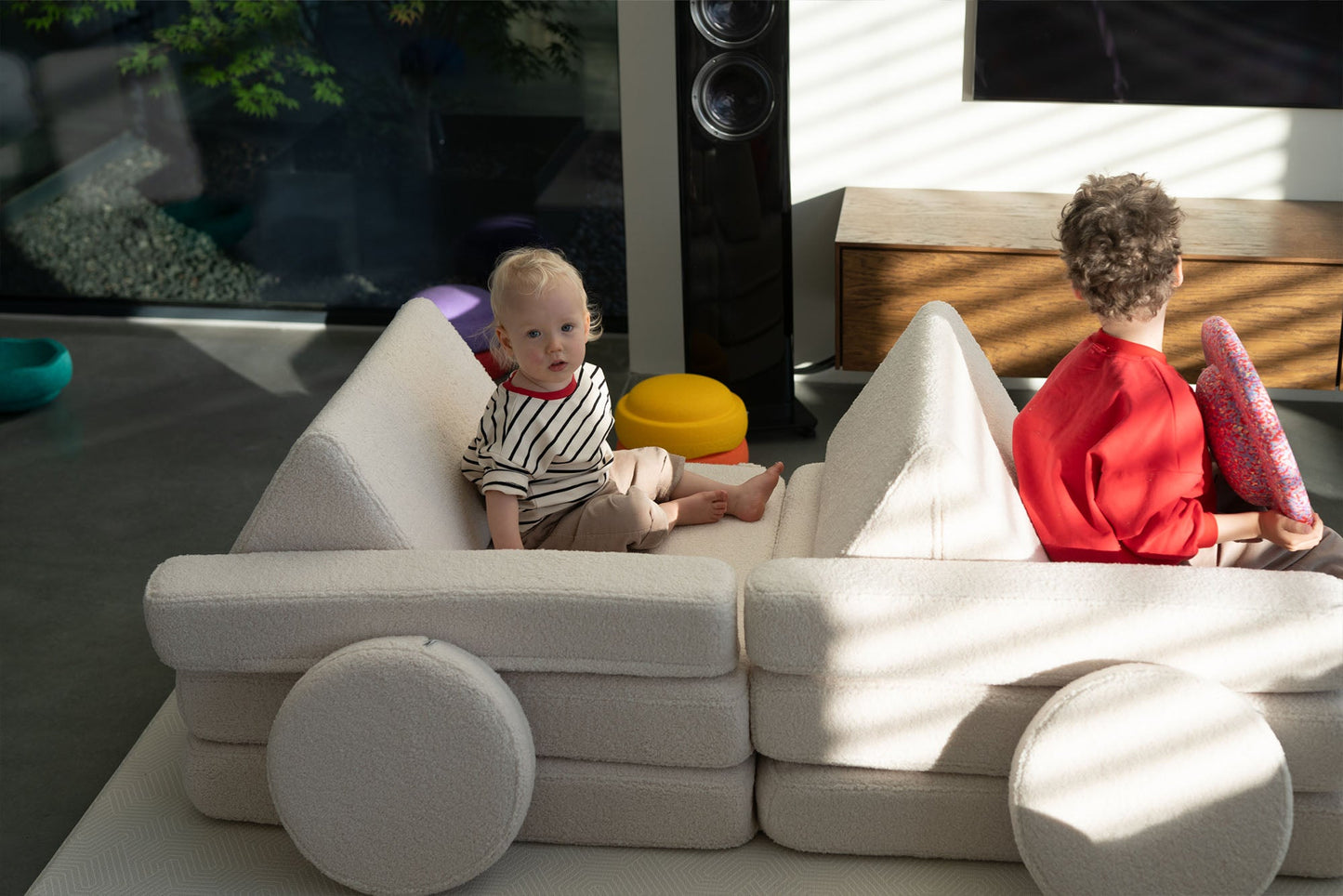 Shappy legesofa i teddy – Original 160 cm - Soft Cream