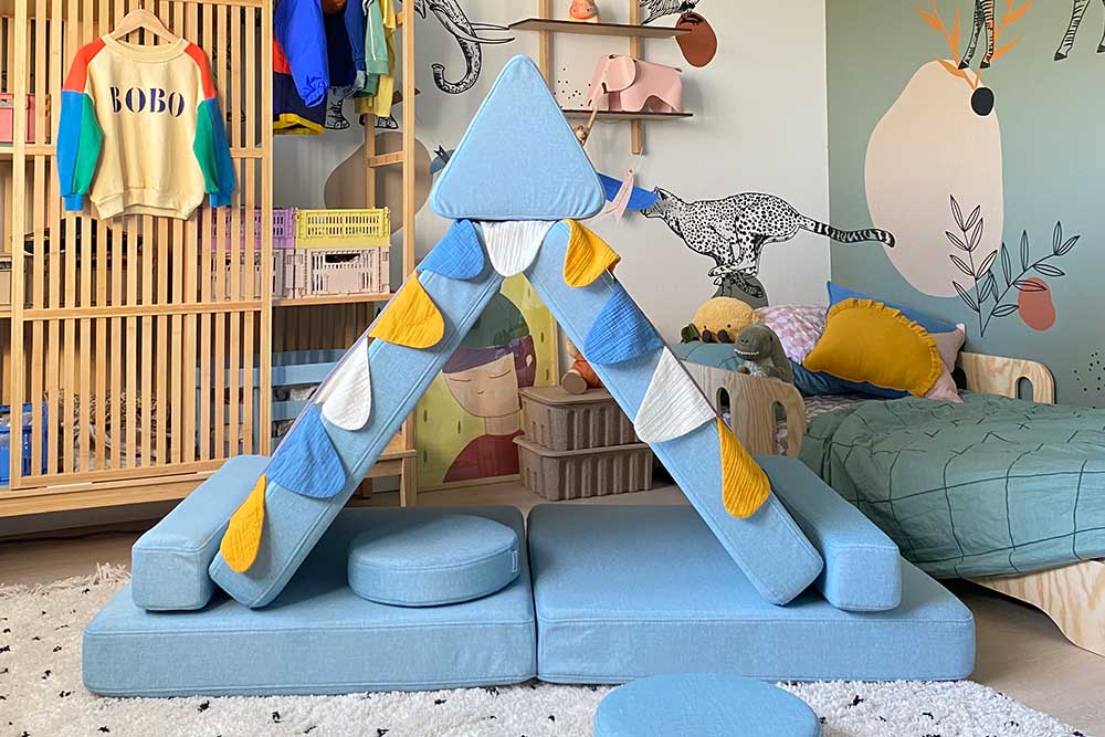 Shappy legesofa – Original 160 cm - Sky Blue