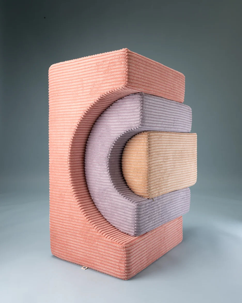 Wigiwama Rainbow Tumlesæt - Pink Mousse