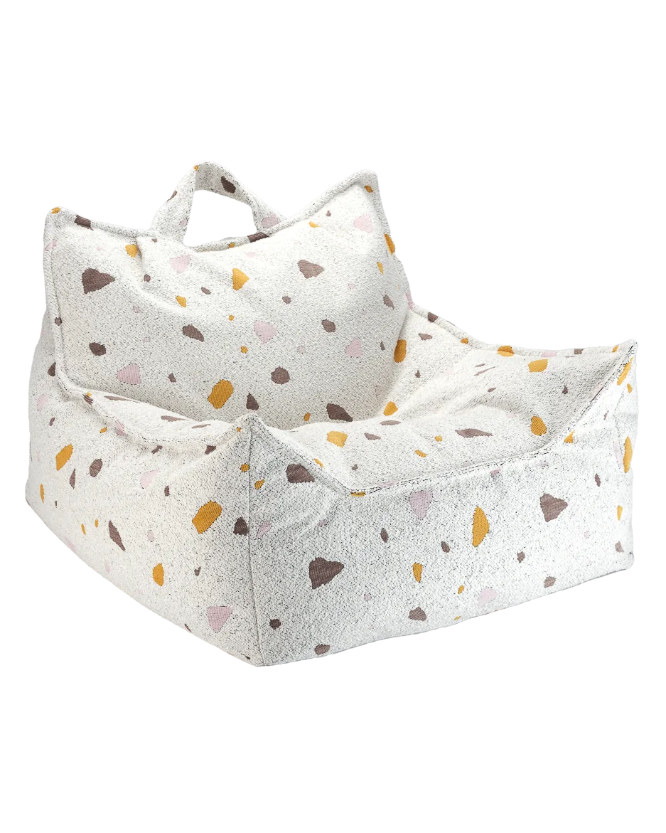 Wigiwama sækkestol i bouclé – Terrazzo Marble