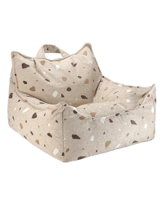 Wigiwama sækkestol i bouclé – Terrazzo Sand