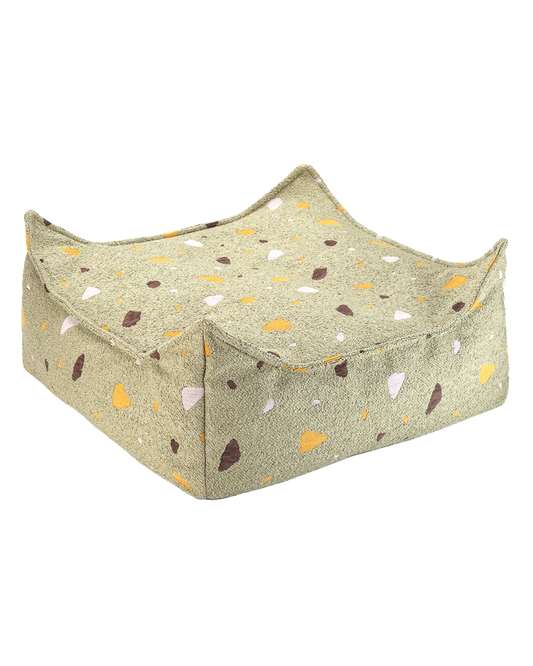 Wigiwama firkantet puf – Terrazzo Moss
