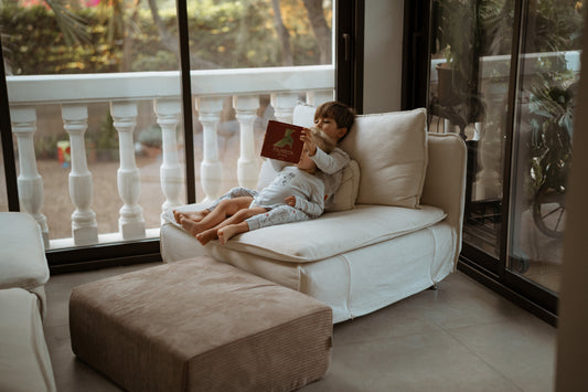 Shappy indendørs trampolin i fløjl – Corduroy - Chocolate