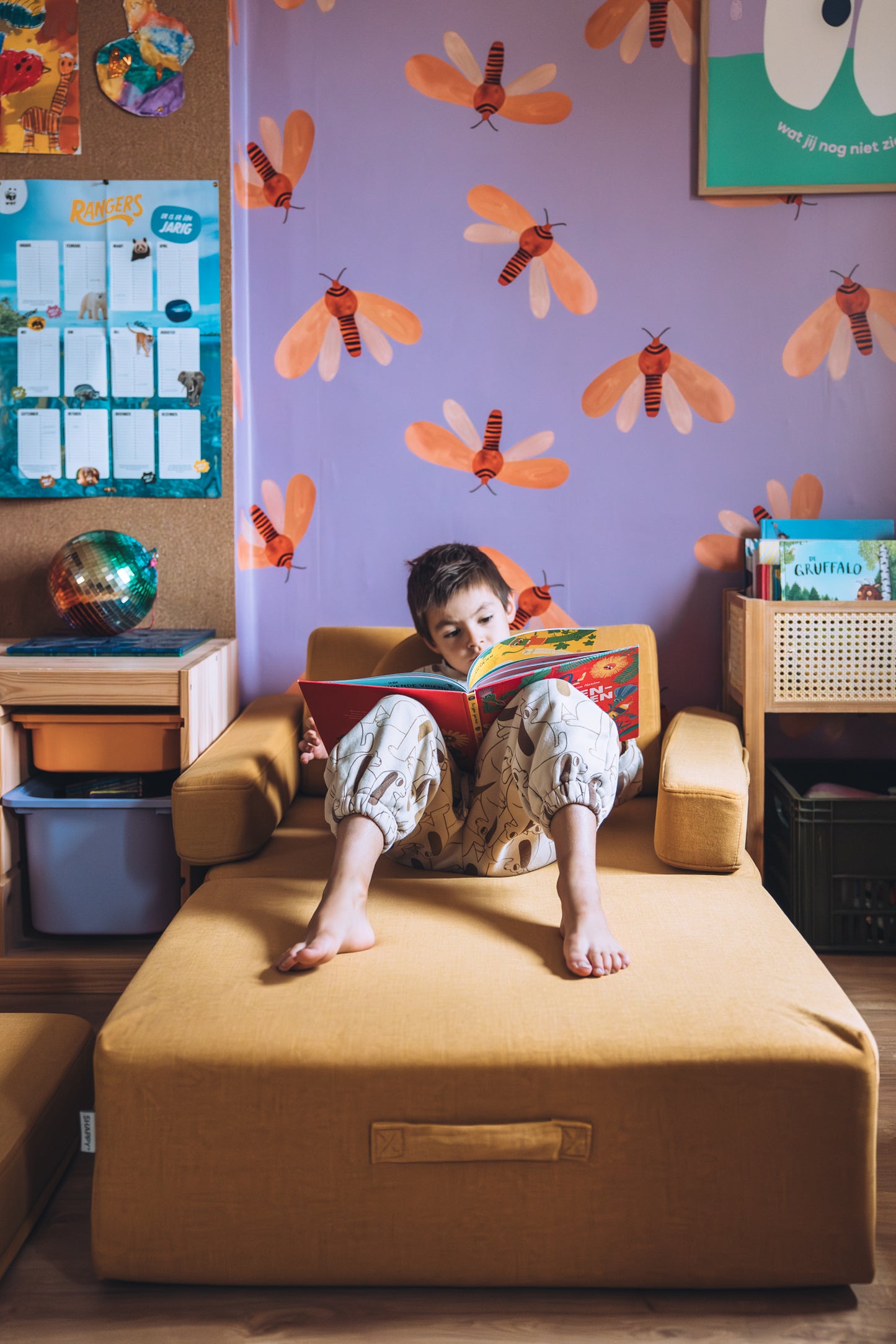 Shappy indendørs trampolin – Ultra Plush - Mustard