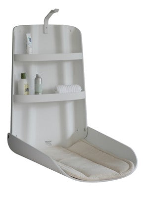 byBO design NATHI væghængt puslebord – Hvid