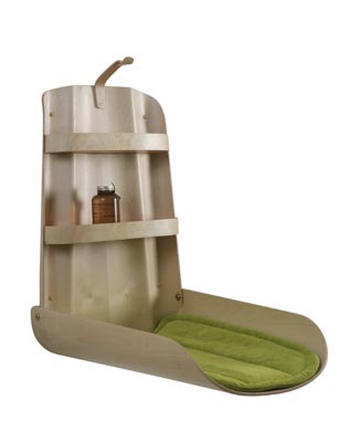 byBO design NATHI væghængt puslebord – Whitewash