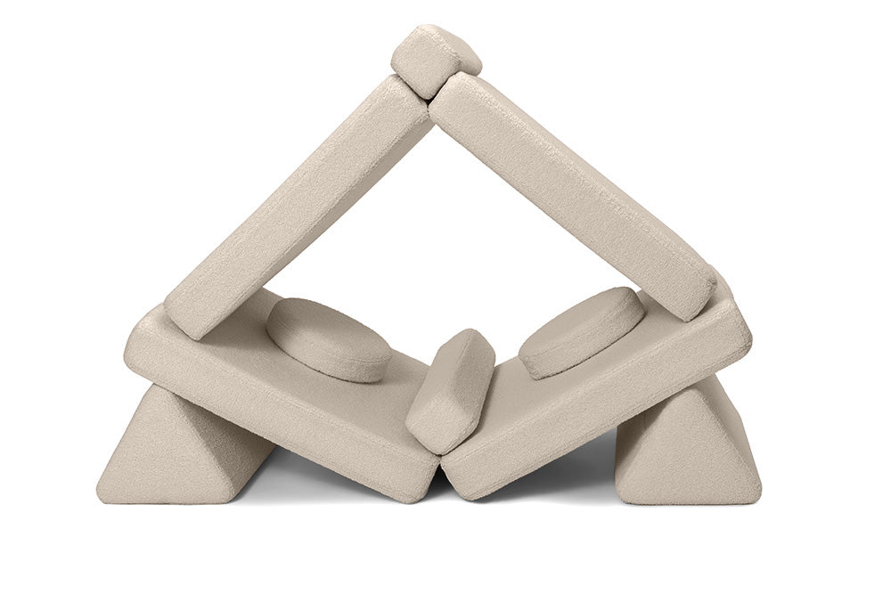 Shappy legesofa i teddy – Original 160 cm - Light Beige