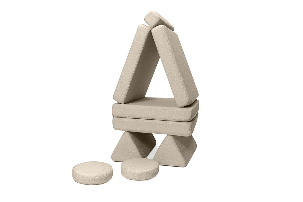 Shappy legesofa i teddy – Original 160 cm - Light Beige