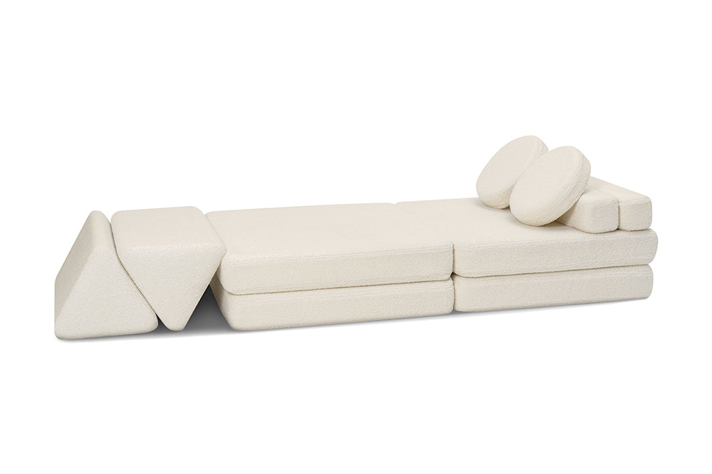 Shappy legesofa i teddy – Original 160 cm - Soft Cream