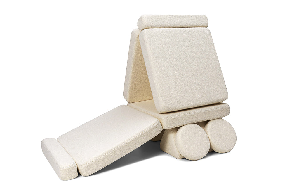 Shappy legesofa i teddy – Original 160 cm - Soft Cream