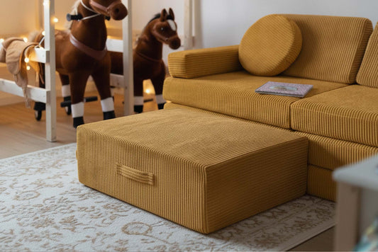 Shappy indendørs trampolin i fløjl – Pure Corduroy - Honey