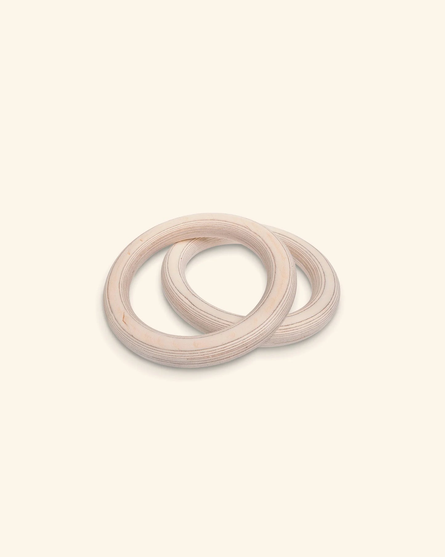 FitWood ULPU MINI gymnastikringe – birk – sorte stropper