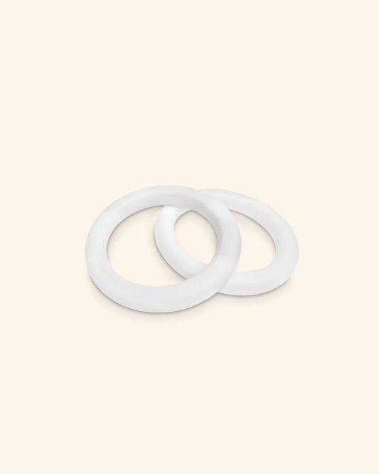 FitWood ULPU MINI gymnastikringe – hvid – sorte stropper