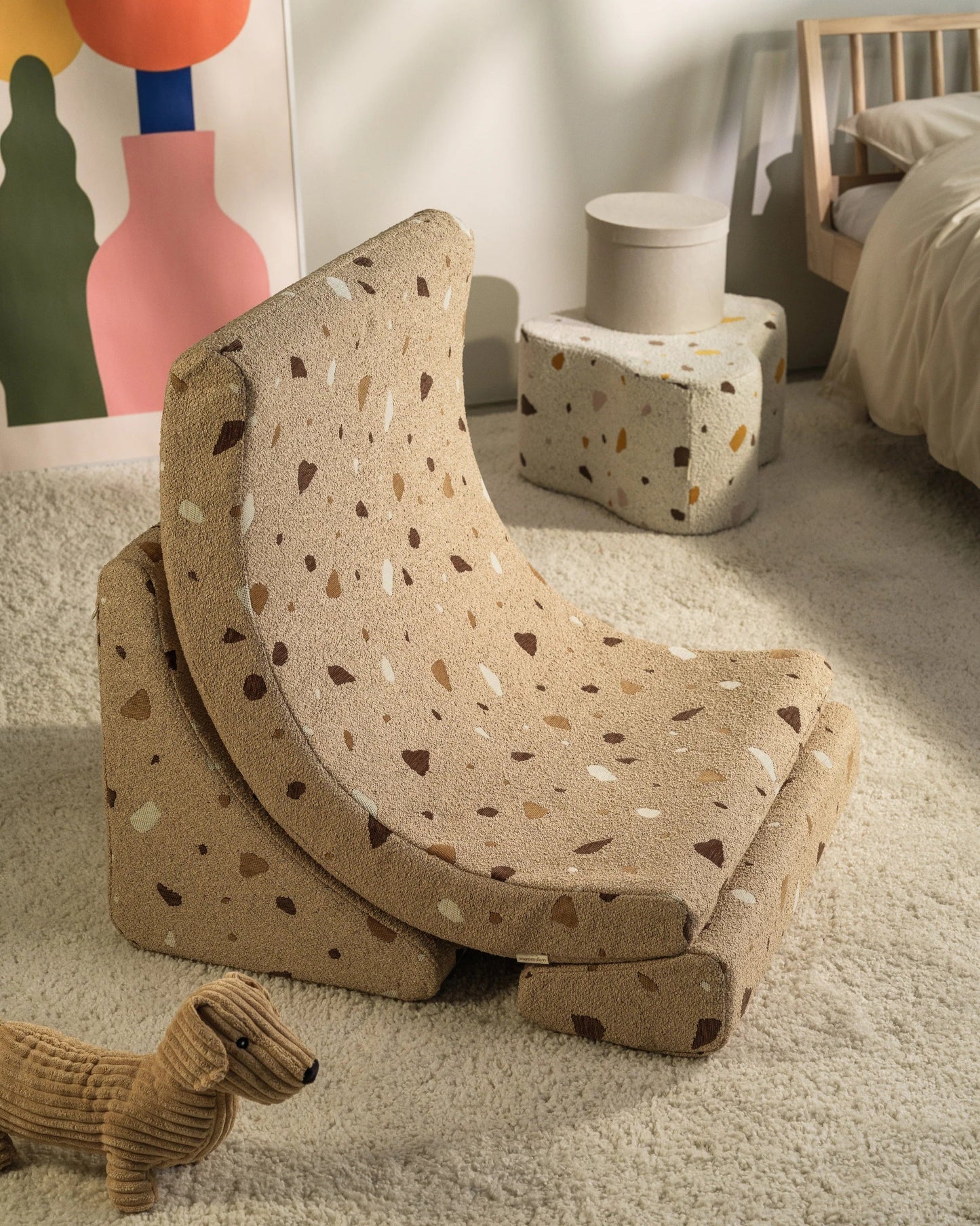 Wigiwama Moon Lænestol – Terrazzo Sand