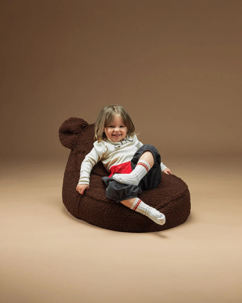 Wigiwama Bear sækkestol i teddy – Warm Hazel