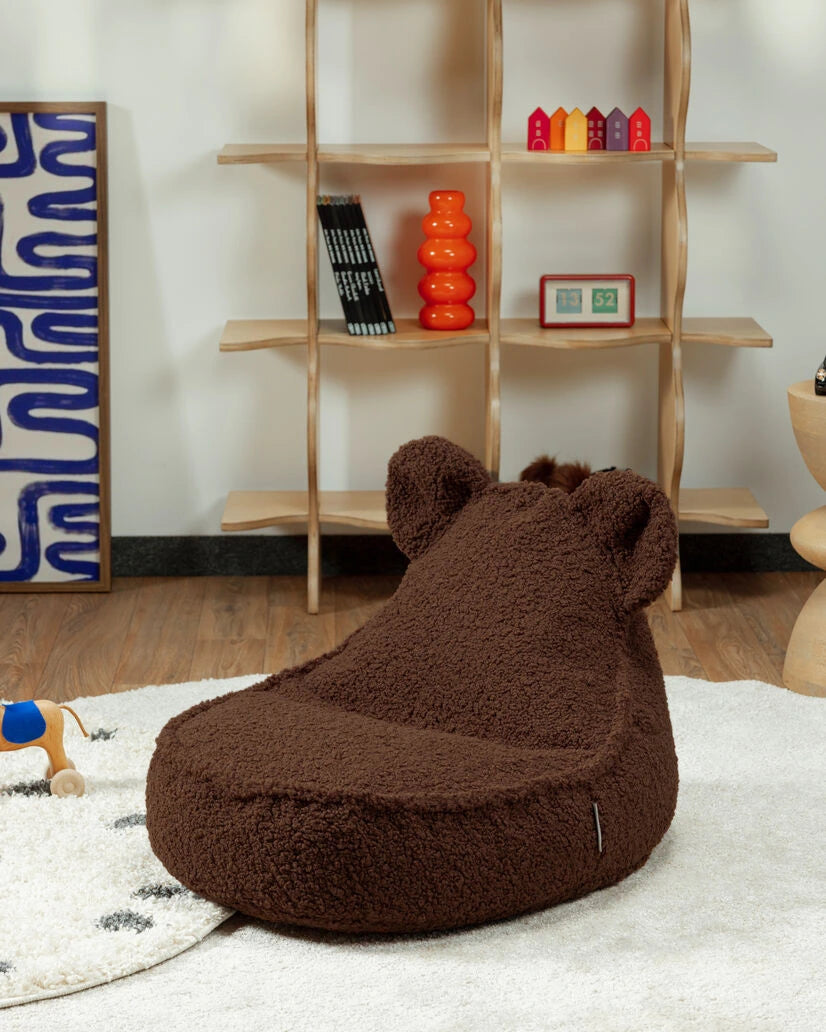 Wigiwama Bear sækkestol i teddy – Warm Hazel