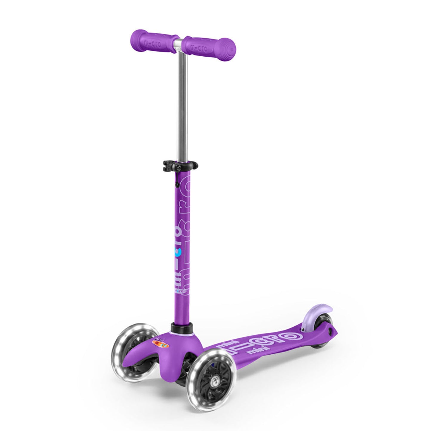 Micro Mini Deluxe LED løbehjul - Purple