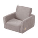 Plush Nest Cubie foldbar lænestol til børn i premium fløjl – beige