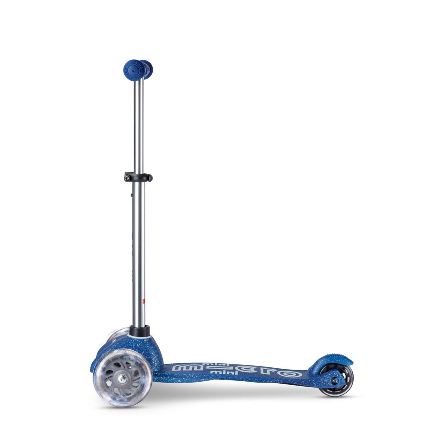 Micro Mini Deluxe Galaxy Glitter LED løbehjul - Navy Blue