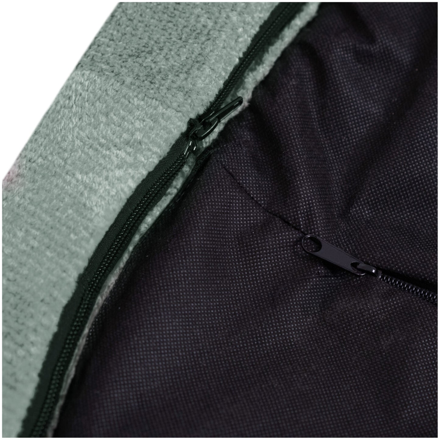 Plush Nest boldbassin i premium chenille – grøn – 90x30 cm