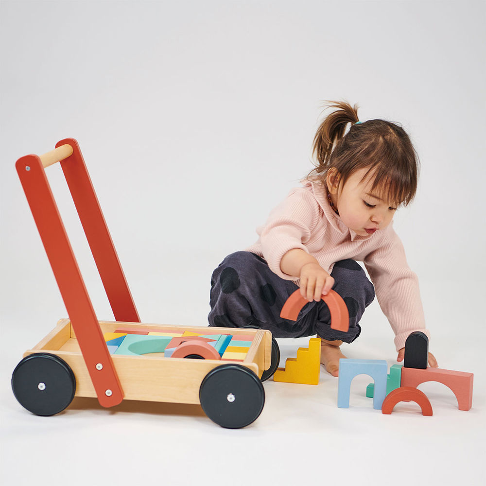 Mentari Bambino gåvogn med klodser