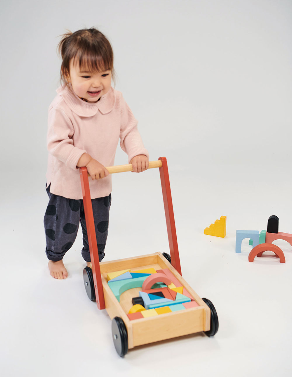 Mentari Bambino gåvogn med klodser