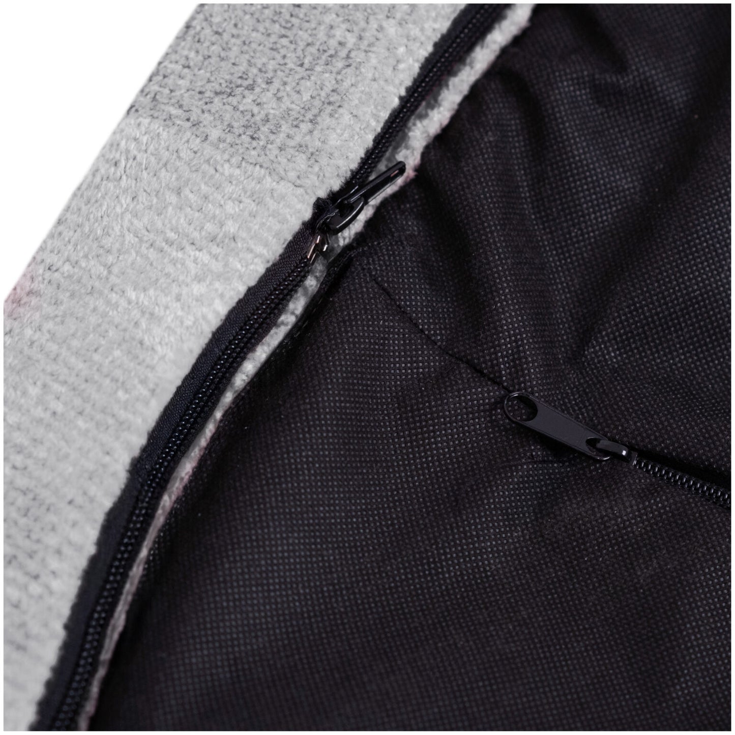 Plush Nest boldbassin i premium chenille – grå – 90x30 cm