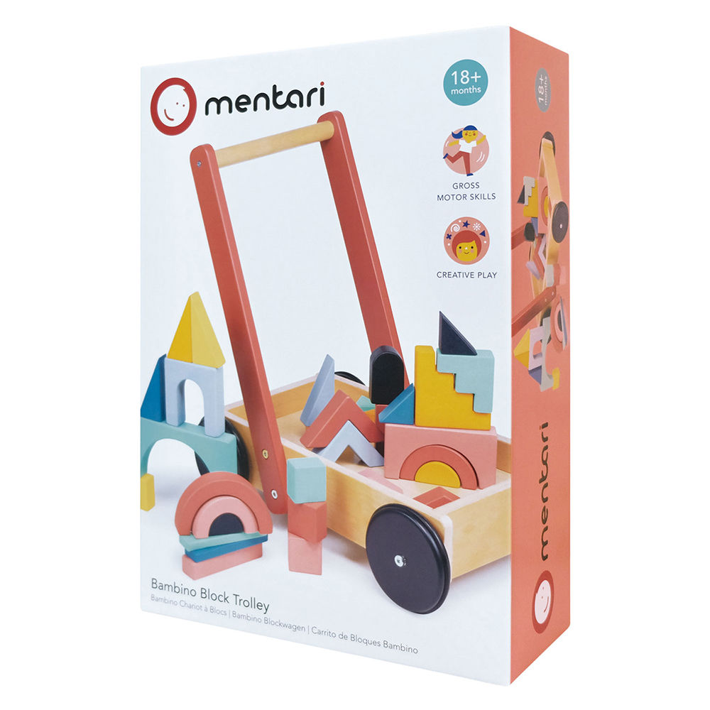 Mentari Bambino gåvogn med klodser