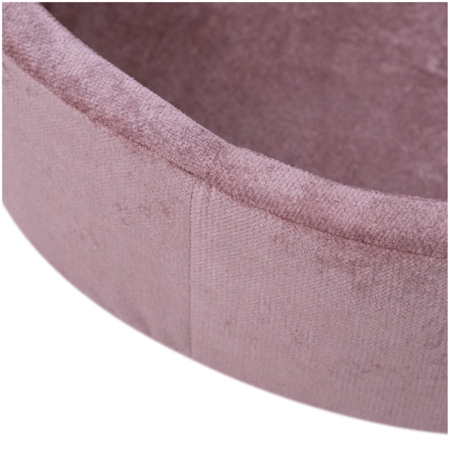 Plush Nest boldbassin i premium chenille – lyserød – 90x30 cm