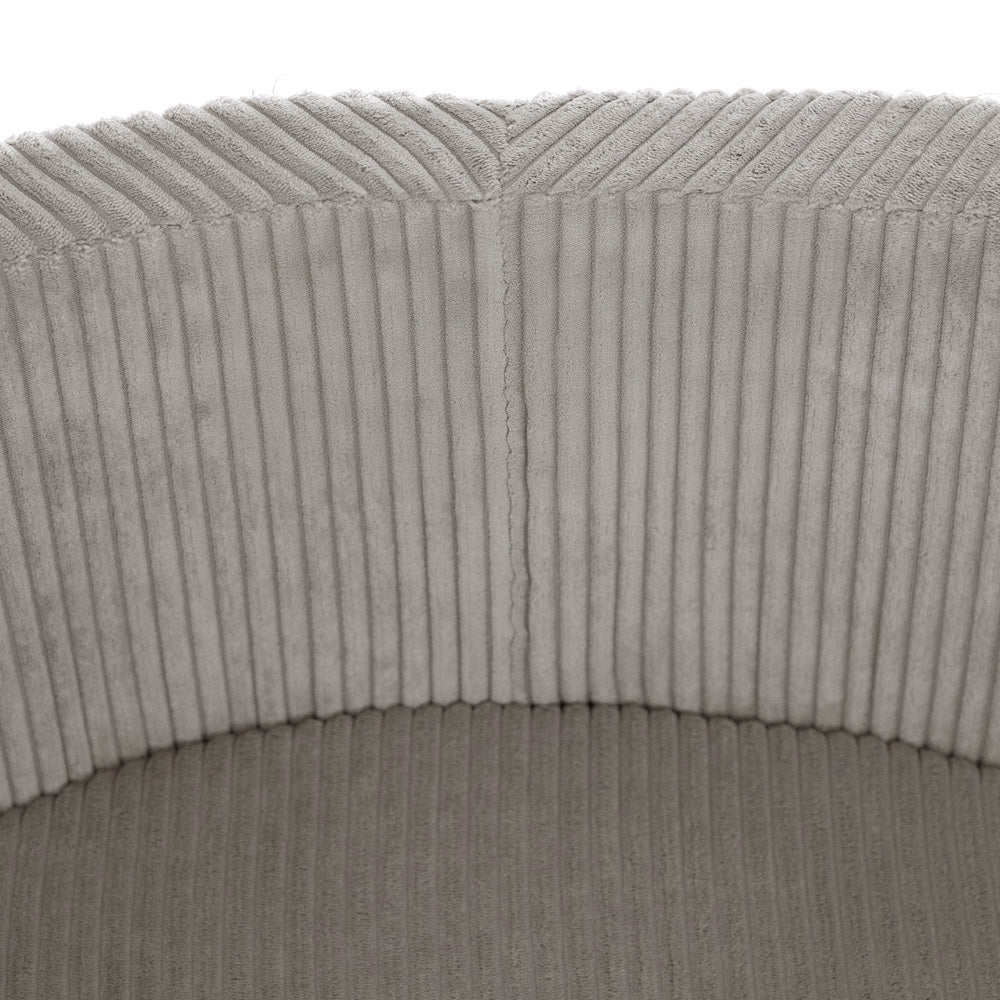 Plush Nest boldbassin med 200 bolde i premium fløjl – beige – 90x30 cm