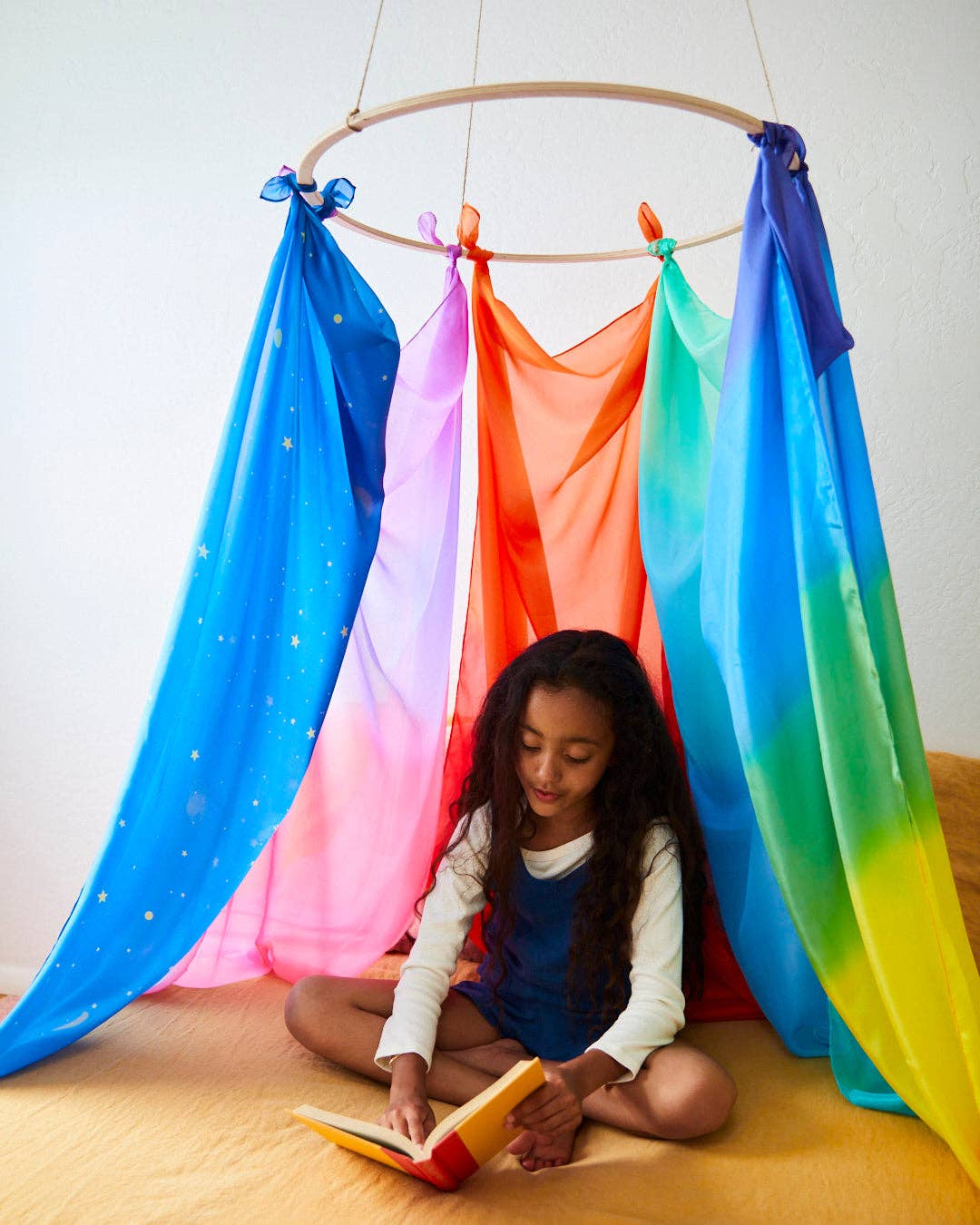 Sarah's Silks Giant legesilke 190 x 89 cm – Hav