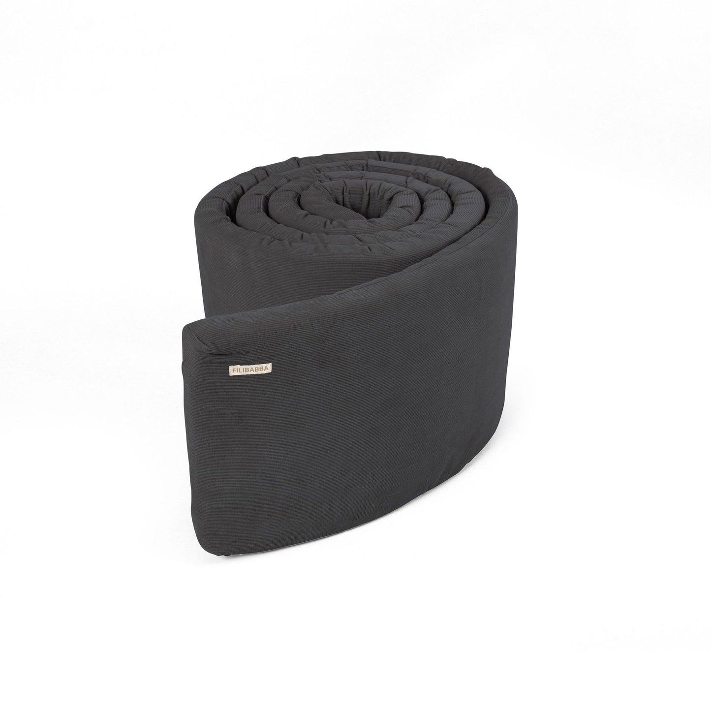 Filibabba sengerand – fløjl – stone grey