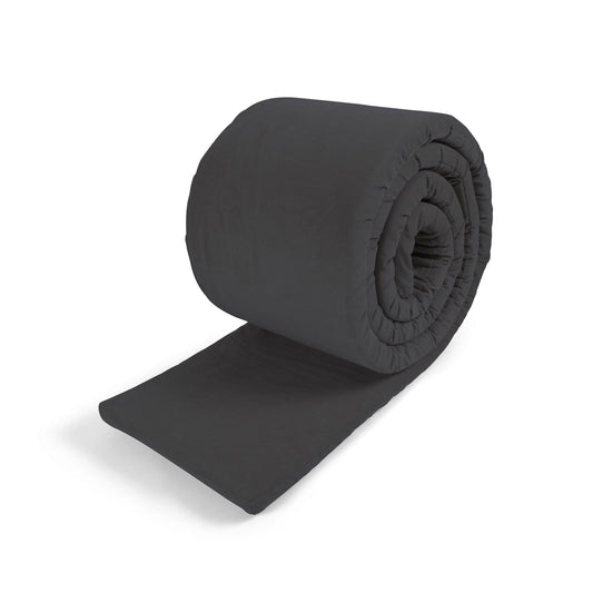 Filibabba sengerand – fløjl – stone grey