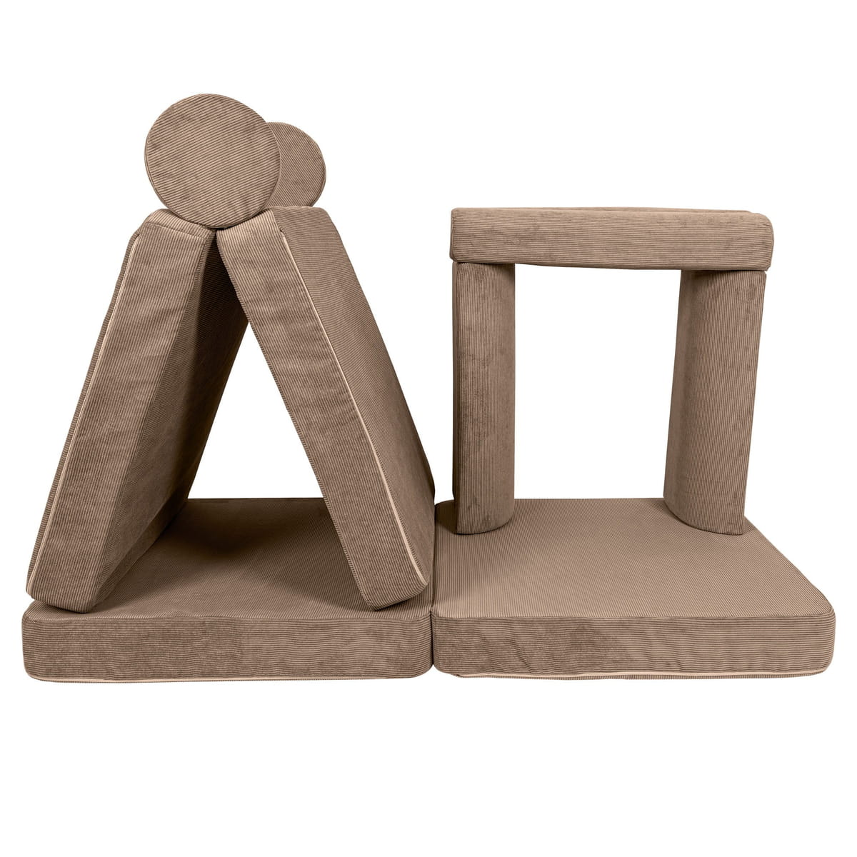 Meowbaby stor legesofa – Slimcord fløjl, brun