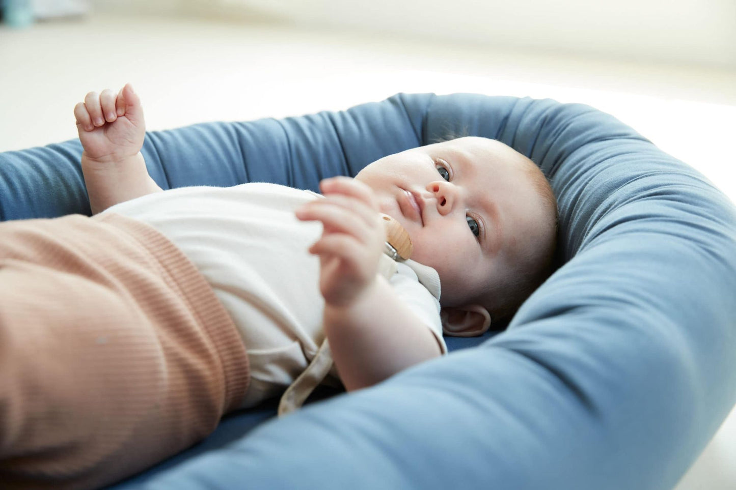 Filibabba babynest – Kapok – Muddly Blue