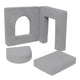 Aesthetic Soft Play Set for Toddlers, 4 Elements - Grey
