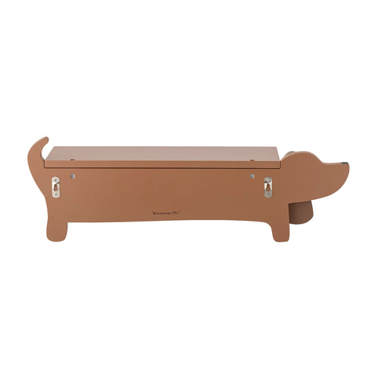 Bloomingville MINI Charlie hylde – Gravhund, brun, MDF