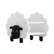 Bloomingville MINI Dolly bogkasse - Hvid