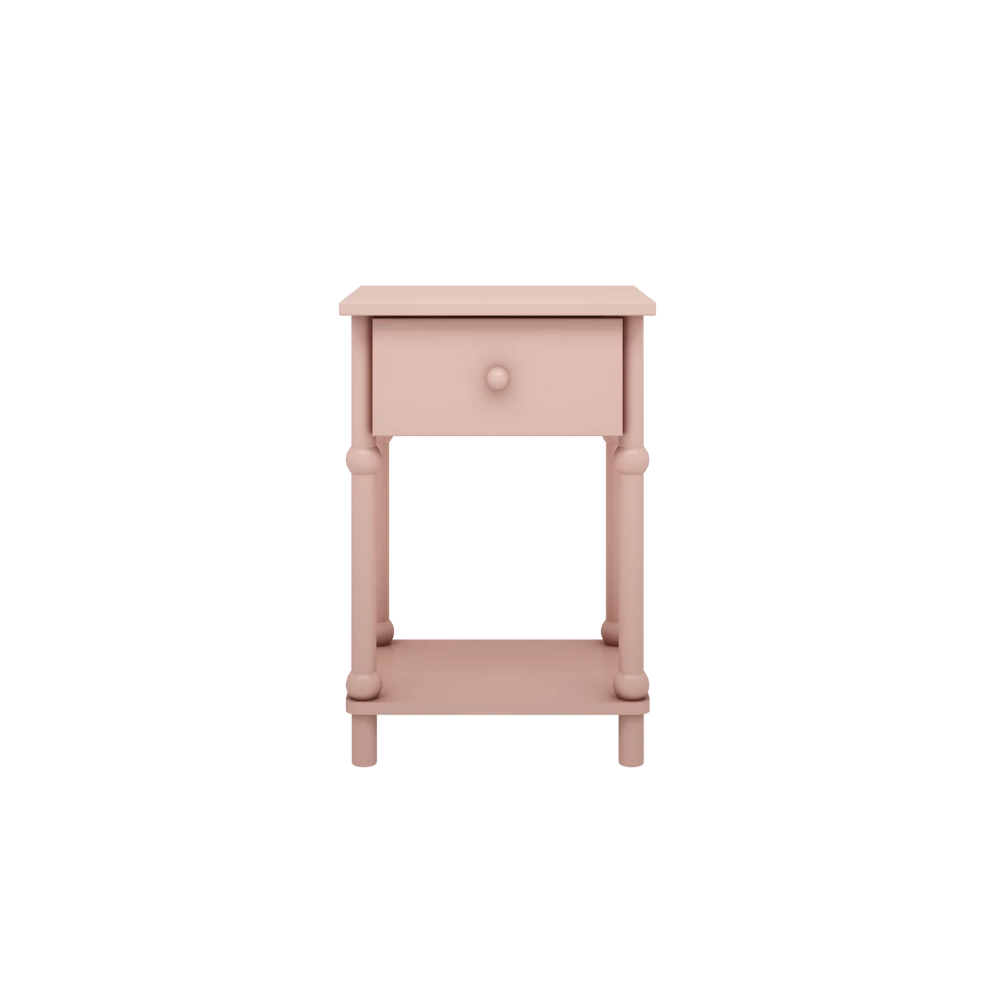 Wood Luck Design - Babushka - sengebord – lyserød